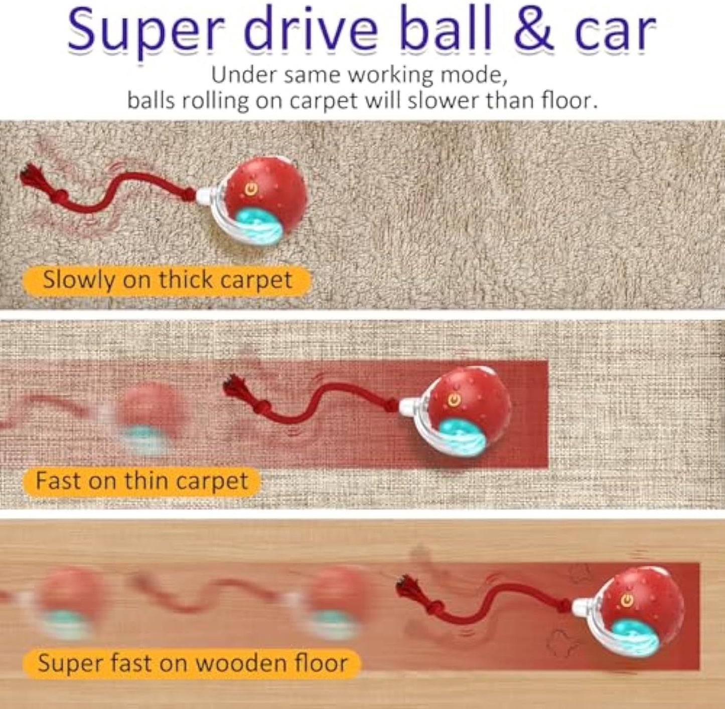 Automatische speelbal met geluid
