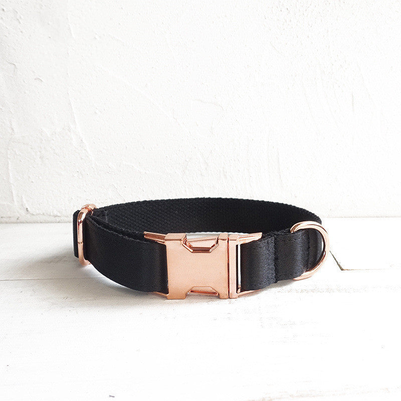 Trendy halsband zwart/brons