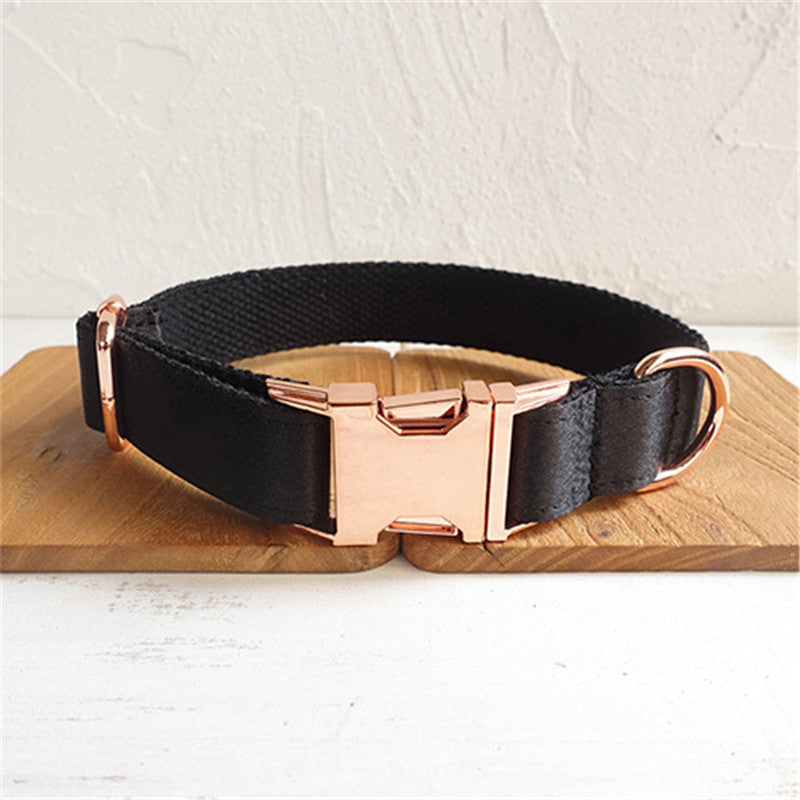 Trendy halsband zwart/brons