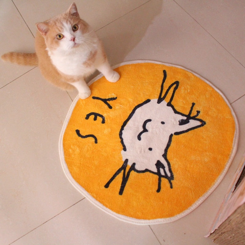 Cartoon anti-slip kat of corgi matjes