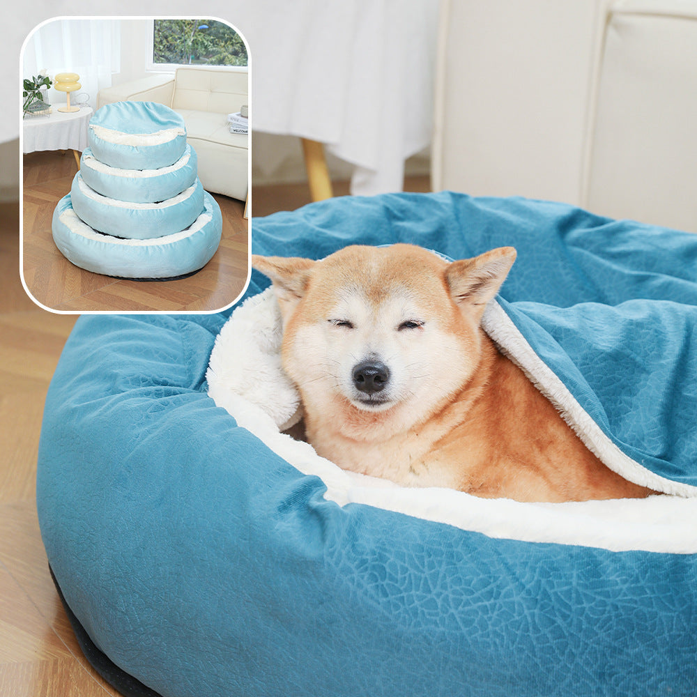 Orthopedisch waterproof bed met dekentje voor knus gevoel