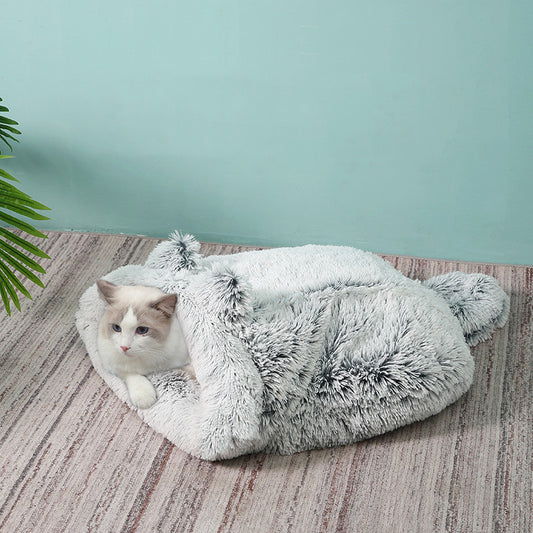 Warme slaapzak voor katten
