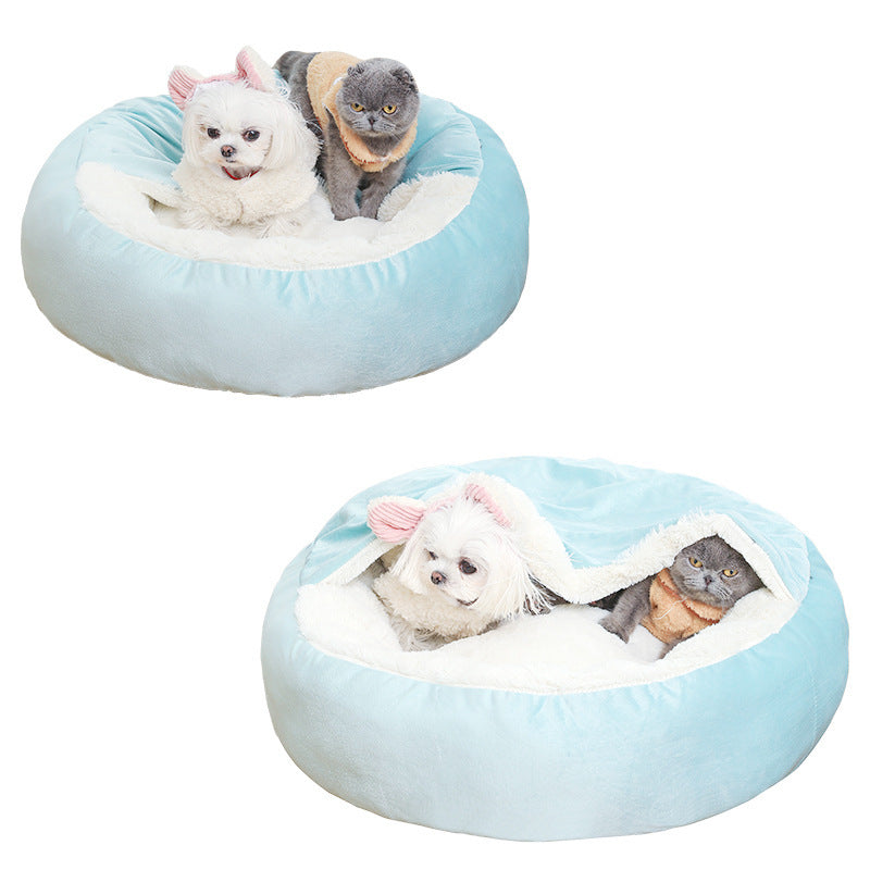 Orthopedisch waterproof bed met dekentje voor knus gevoel