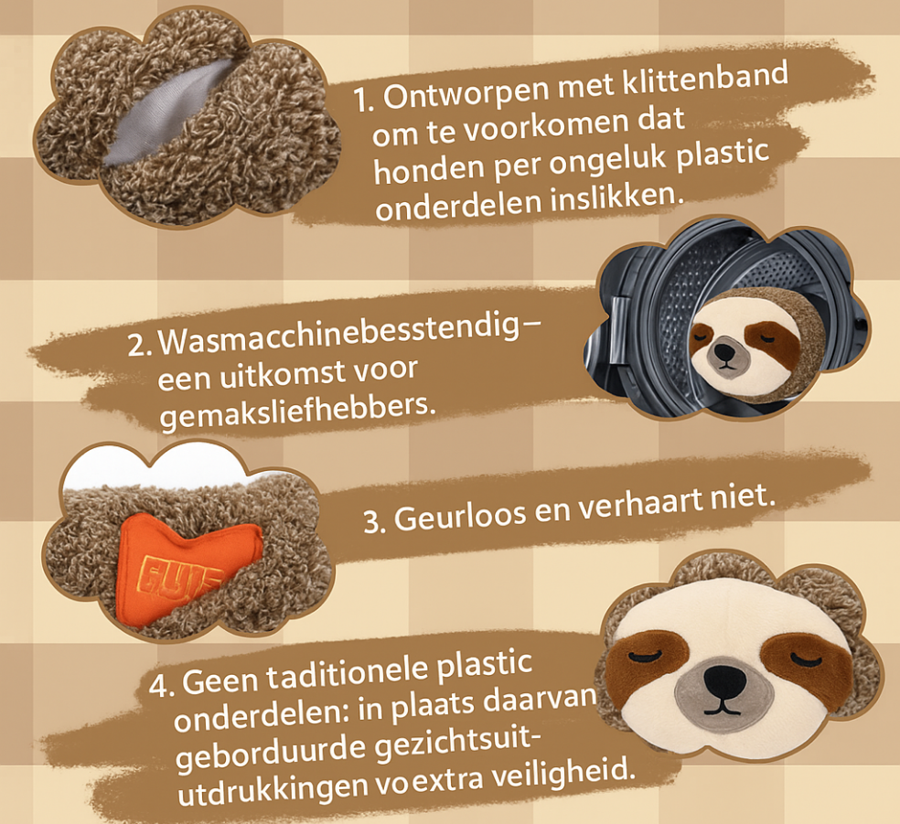 Rustgevende anti-stress knuffel met hartslag