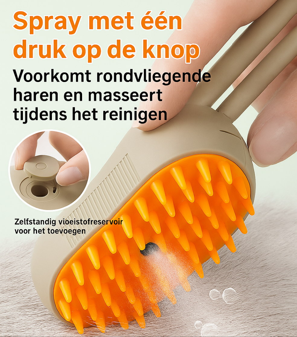 4-in-1 wellness borstel met stoom
