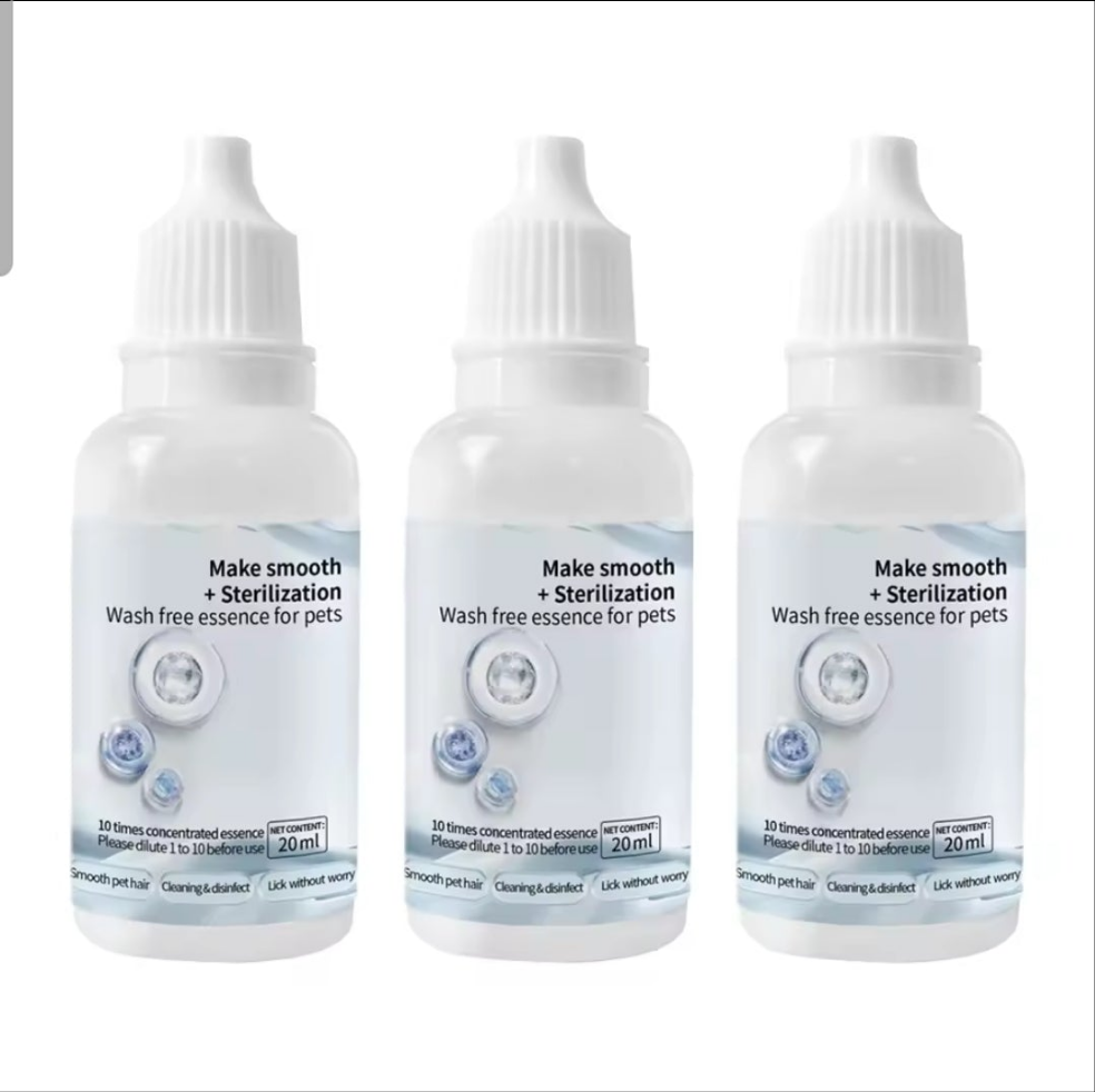 BUNDEL 2 OF 3 STUKS. Vachtverfrissende shampoodruppels compatibel met de stoomborstels