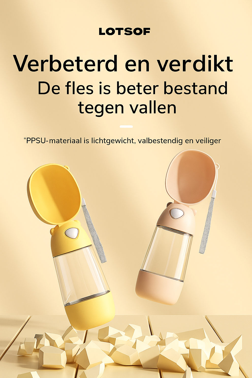Meeneem drank en snackfles
