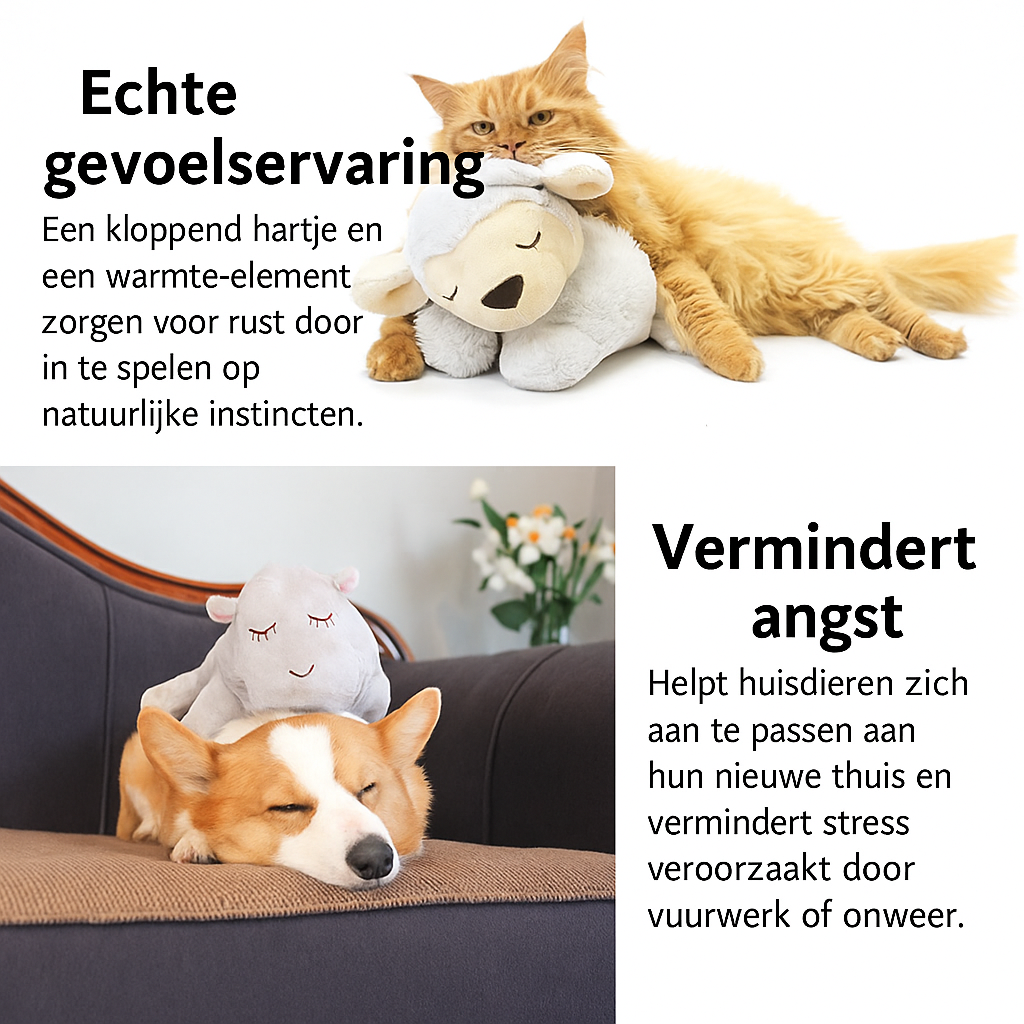 ACTIE 2 stuks voor €49.95! Angstverminderings knuffel met hartslag