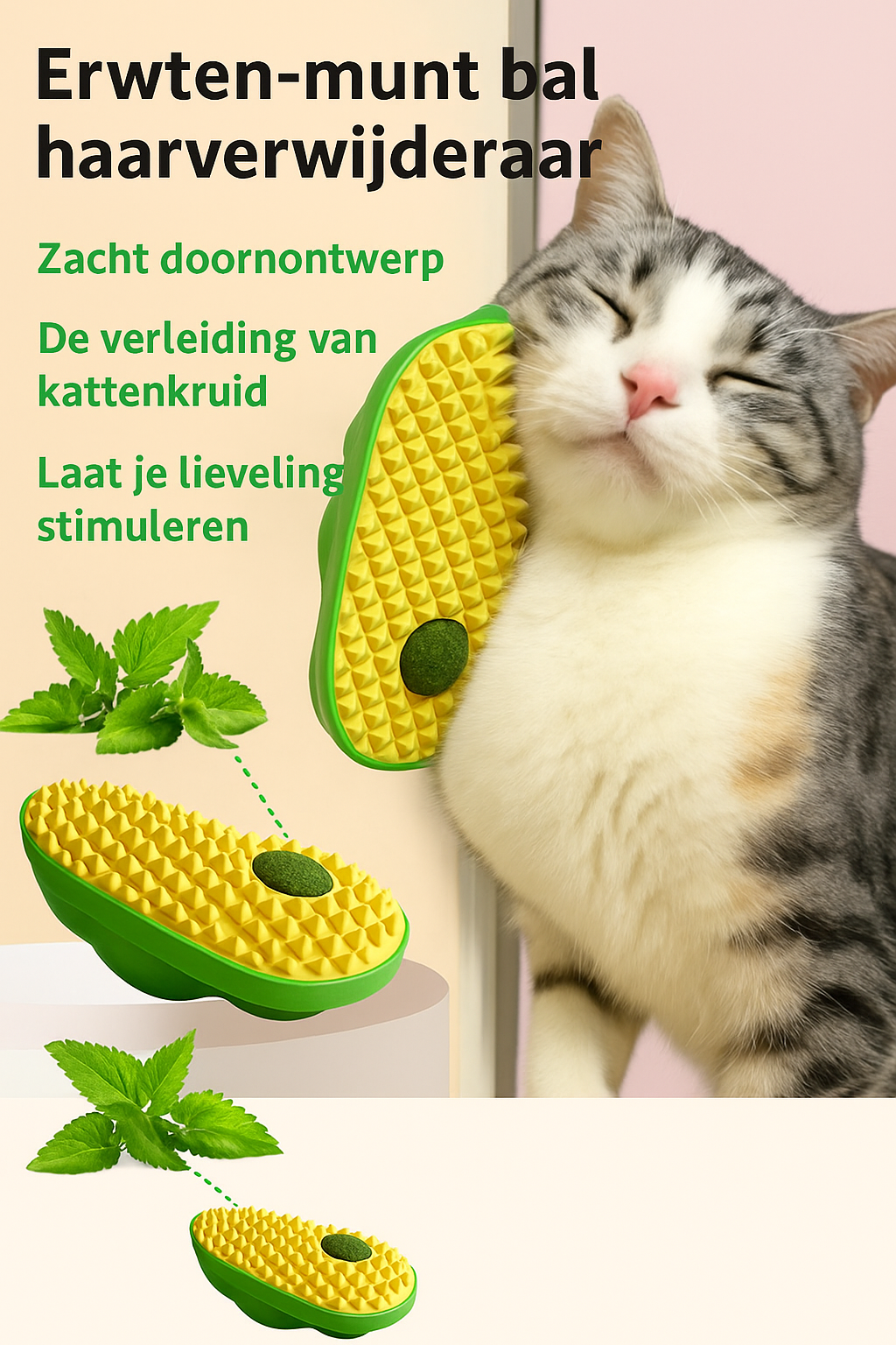 Zelfkrabber voor katten met kruid