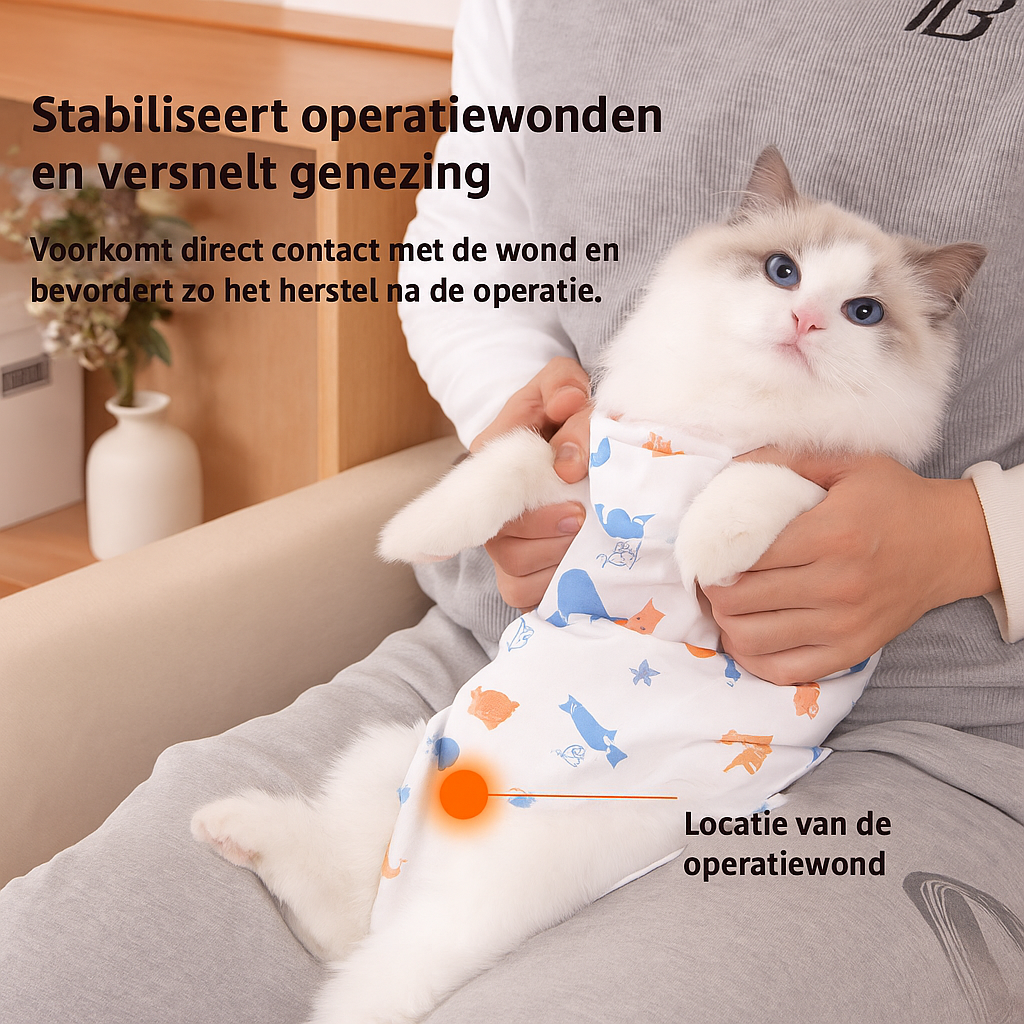 Sterilisatie truitjes voor katten (verschillende kleuren)
