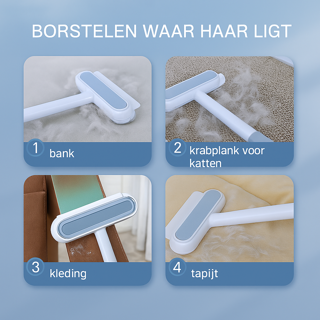 1+1 GRATIS Multifunctionele haarverwijderborstel