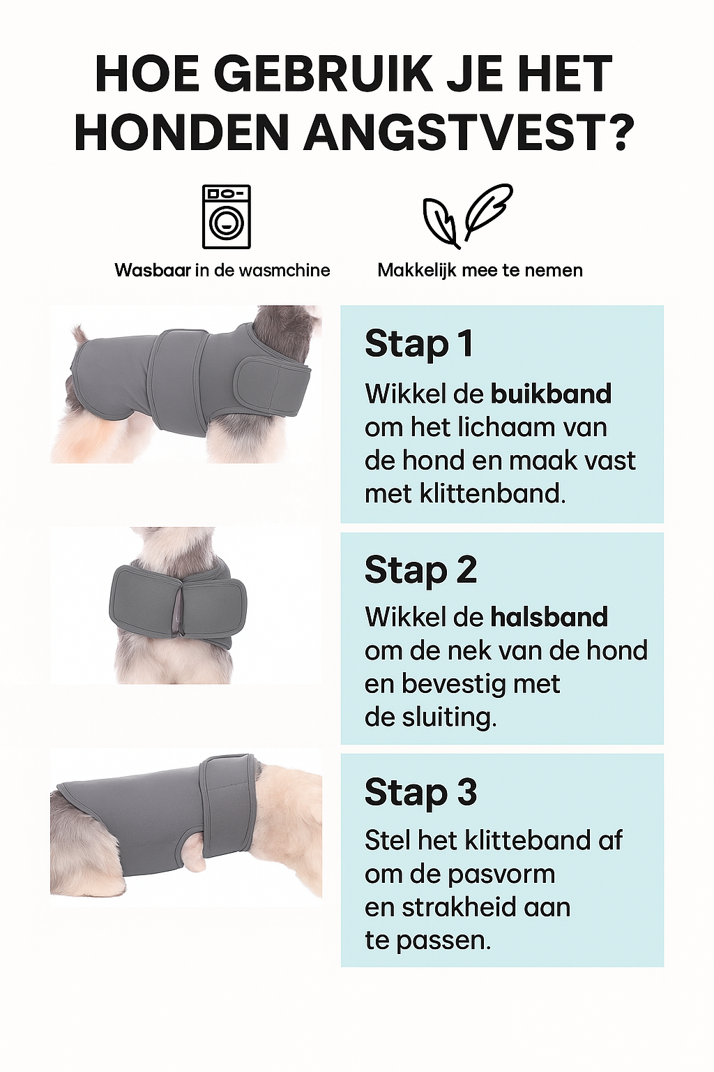 Rustgevende anti-stress vest