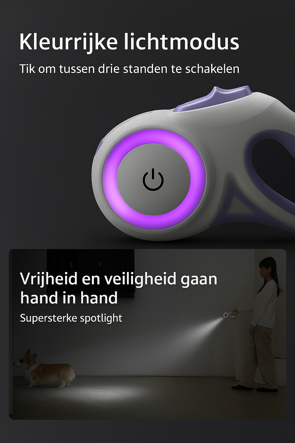 Lichtgevende veiligheidsband