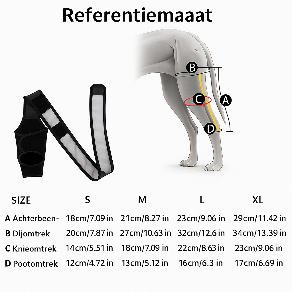 Orthopedisch knieverband voor herstel of ondersteuning