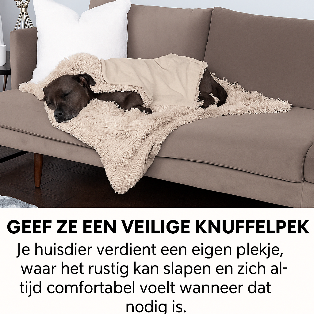 Pluche waterproof dekentjes