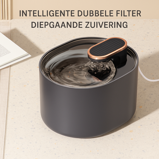 Automatische waterfontein met filter