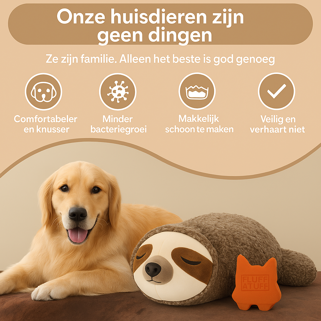 Rustgevende anti-stress knuffel met hartslag